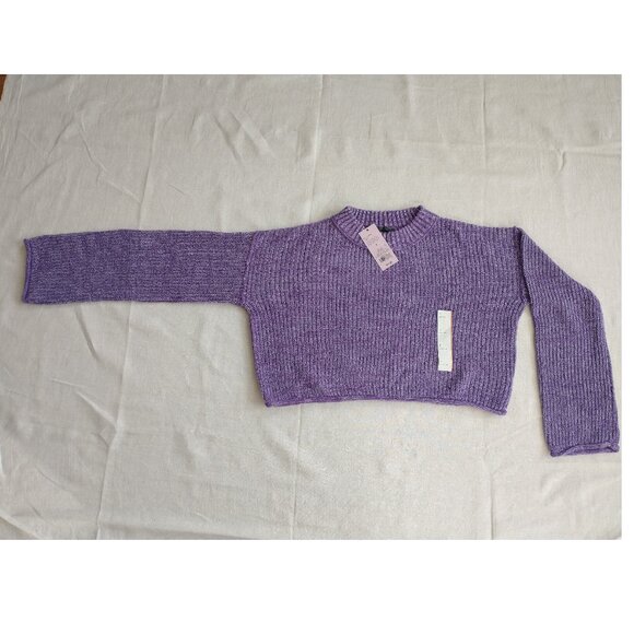 Wild Fable Women's Crewneck Boxy Pullover Knit Sweater Drop Shoulder Long Sleeve - Picture 2 of 9